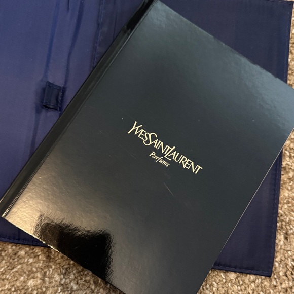 Yves Saint Laurent Dark Blue Leather Notebook Holder - Picture 5 of 9